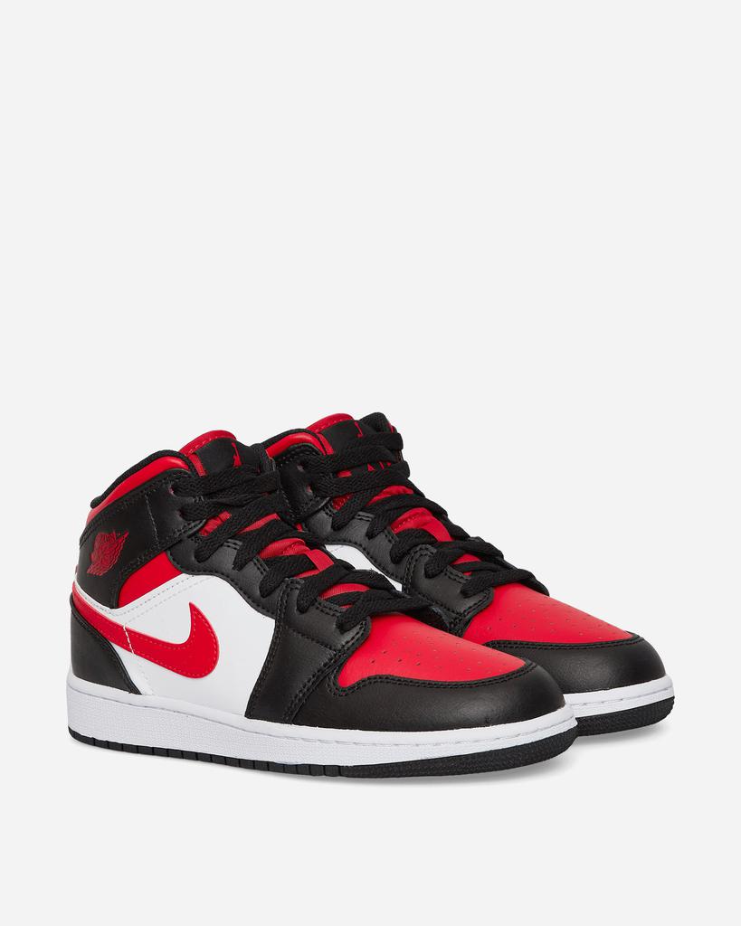 Air Jordan 1 Mid (GS) Sneakers Black / Fire Red商品第3张图片规格展示