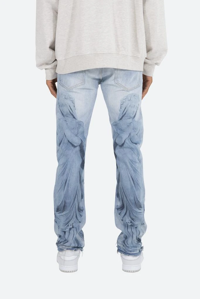 商品MNML|D206 Overlay Straight Denim - Blue,价格¥513,第4张图片详细描述