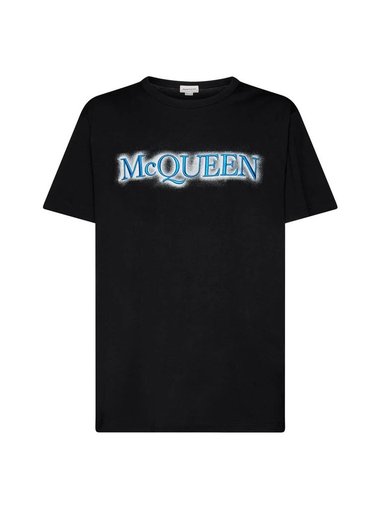 商品Alexander McQueen|Alexander McQueen Logo Printed Crewneck T-Shirt,价格¥2767,第1张图片