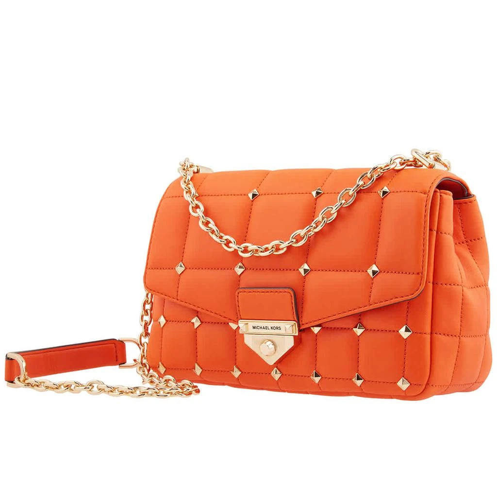 商品Michael Kors|Michael Kors Ladies SoHo Large Studded Quilted Leather Shoulder Bag - Clementine,价格¥1436,第1张图片