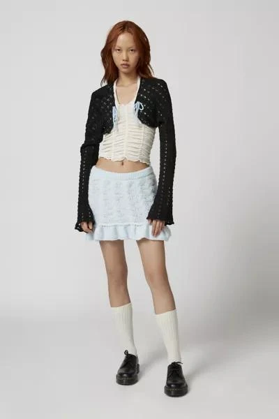 商品Urban Outfitters|Bow Crochet Shrug Cardigan,价格¥76,第2张图片详细描述