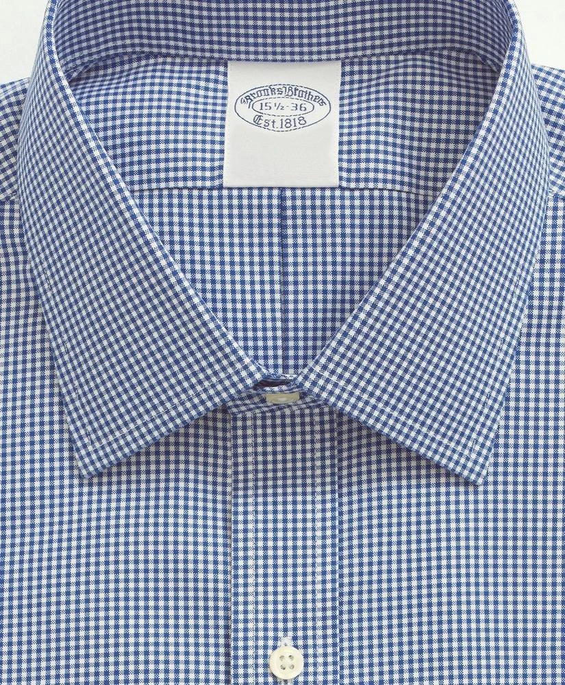 商品Brooks Brothers|Stretch Supima® Cotton Non-Iron Pinpoint Oxford Ainsley Collar, Gingham Dress Shirt,价格¥941,第2张图片详细描述