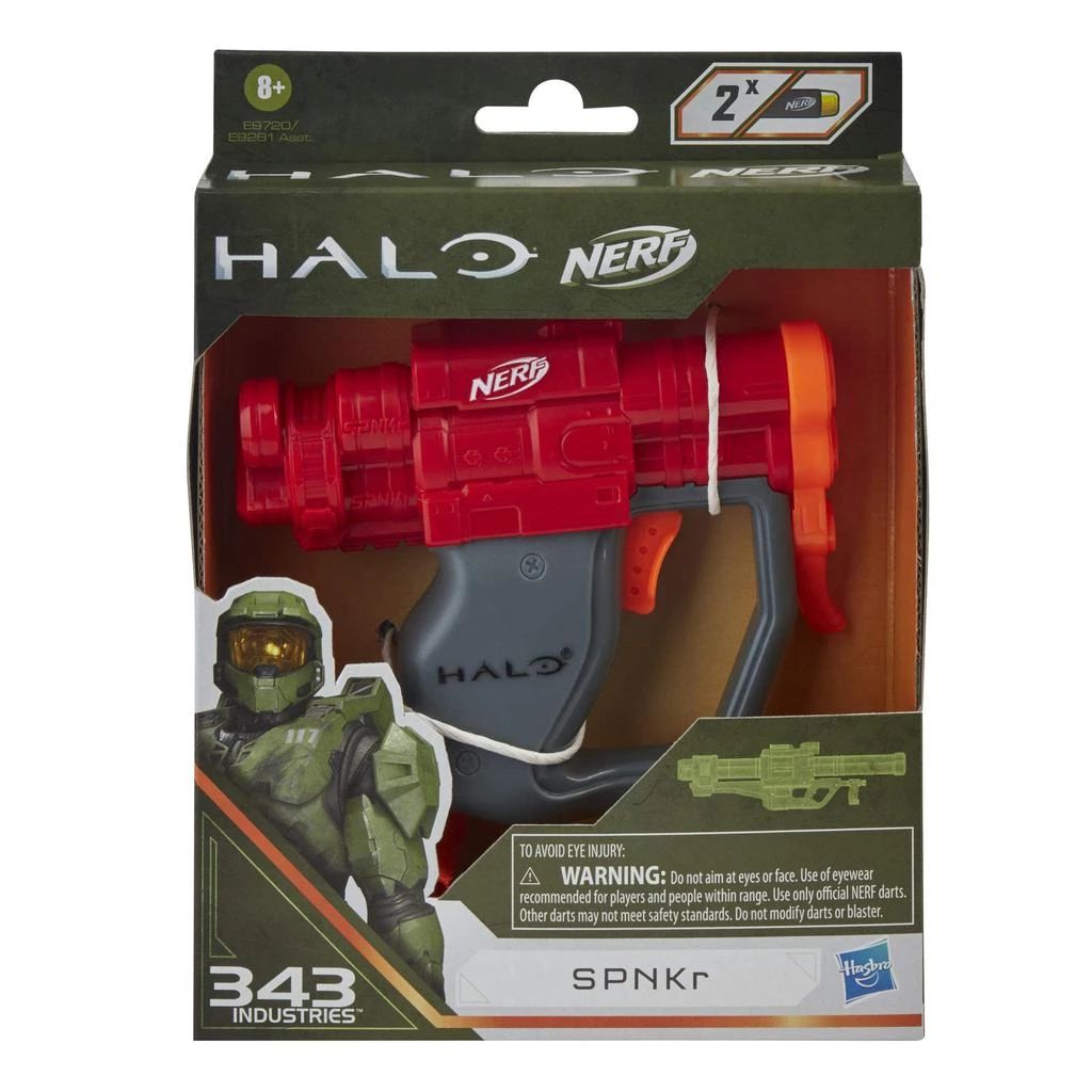 商品Nerf|NERF MicroShots Halo SPNKr -- Mini Dart-Firing Blaster and 2 Darts -- Collectible Blaster for Halo Video Game Fans Battlers,价格¥83,第5张图片详细描述