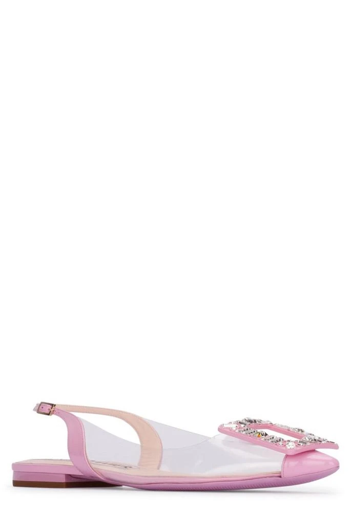 商品Roger Vivier|Roger Vivier Gommettine Buckled Slingback Ballerinas,价格¥3361,第2张图片详细描述