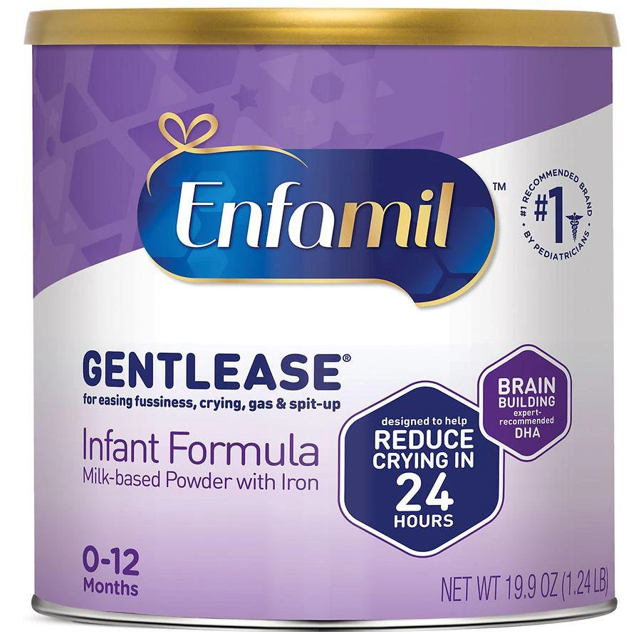 商品Enfamil|Gentlease Gentlease 亲舒初生婴儿舒缓消化不适防胀气特配奶粉1段 593g,价格¥295,第1张图片
