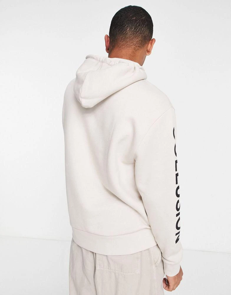 商品COLLUSION|COLLUSION Unisex logo hoodie in off-white,价格¥192,第3张图片详细描述