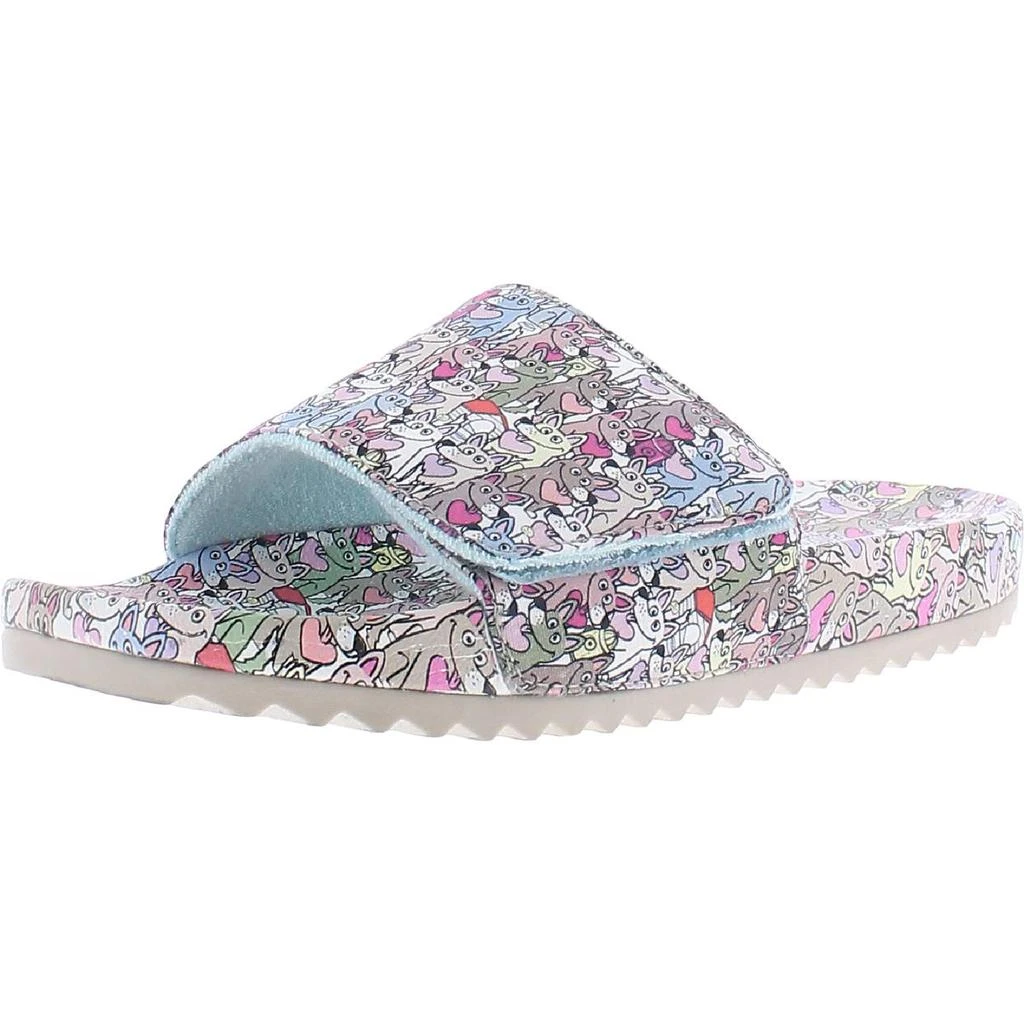 商品SKECHERS|BOBS From Skechers Womens Pop Ups 2 Graphic Adjustable Flat Sandals,价格¥123,第1张图片