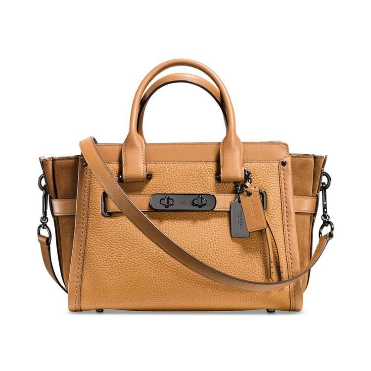 商品Coach|Swagger 27 in Mixed Leather,价格¥2005,第1张图片