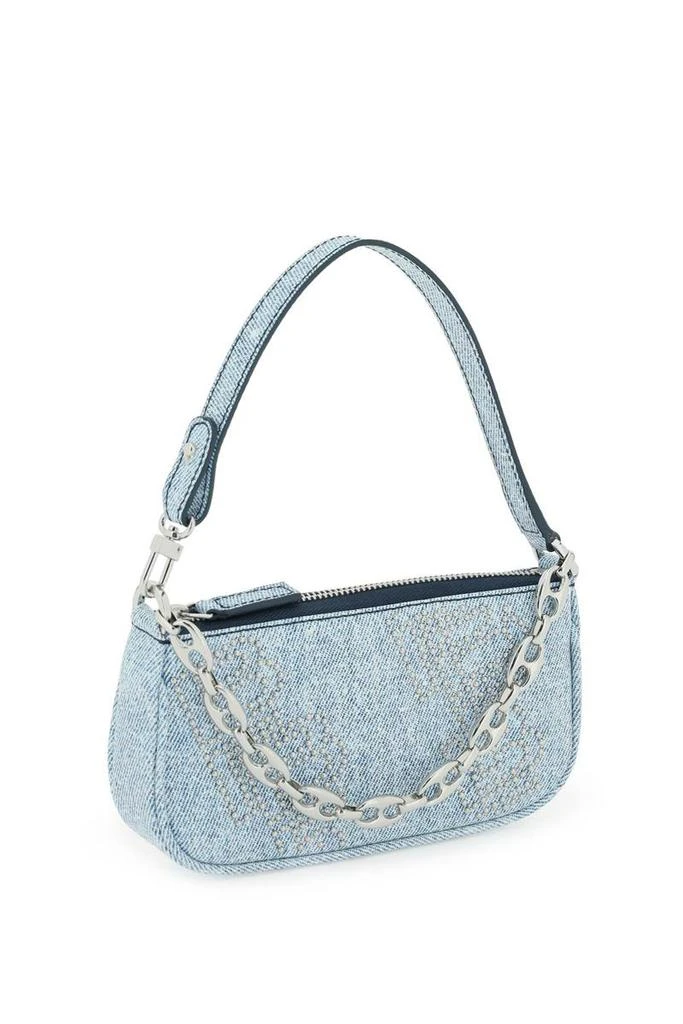 商品by FAR|By far 'mini rachel' denim print leather mini bag,价格¥1875,第3张图片详细描述