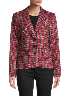 商品Karl Lagerfeld Paris|​Bouclé-Tweed Blazer,价格¥376,第1张图片