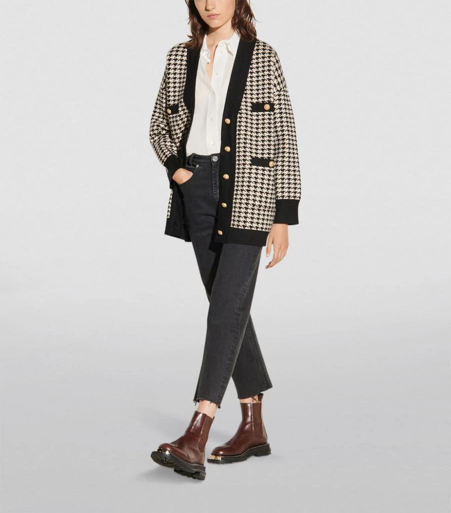 商品Sandro|Houndstooth Cardigan,价格¥1923,第3张图片详细描述