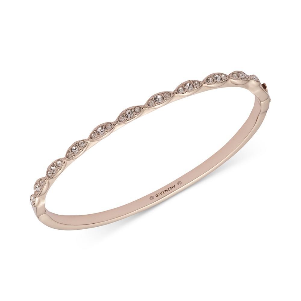 商品Givenchy|Silver-Tone Crystal Small Navette Bangle Bracelet,价格¥168,第3张图片详细描述