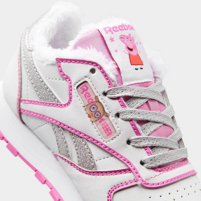 商品Reebok|Girls' Little Kids' Reebok Peppa Pig Classic Leather Casual Shoes,价格¥186,第3张图片详细描述