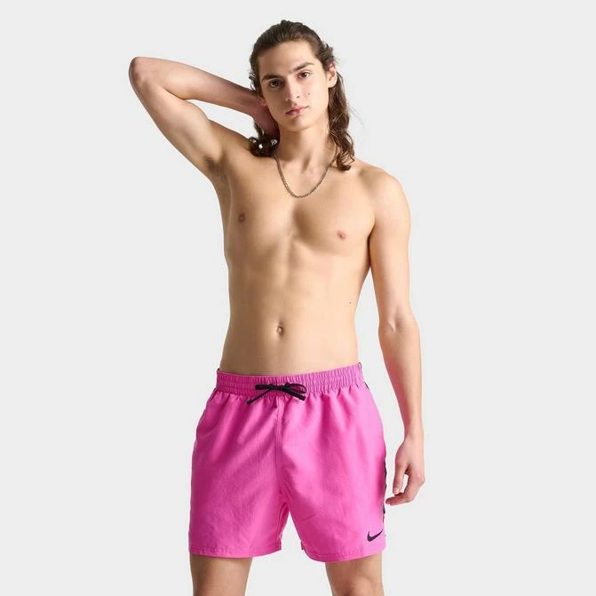 商品NIKE|Men's Nike Swim Tape Logo 5" Volley Shorts,价格¥112,第1张图片