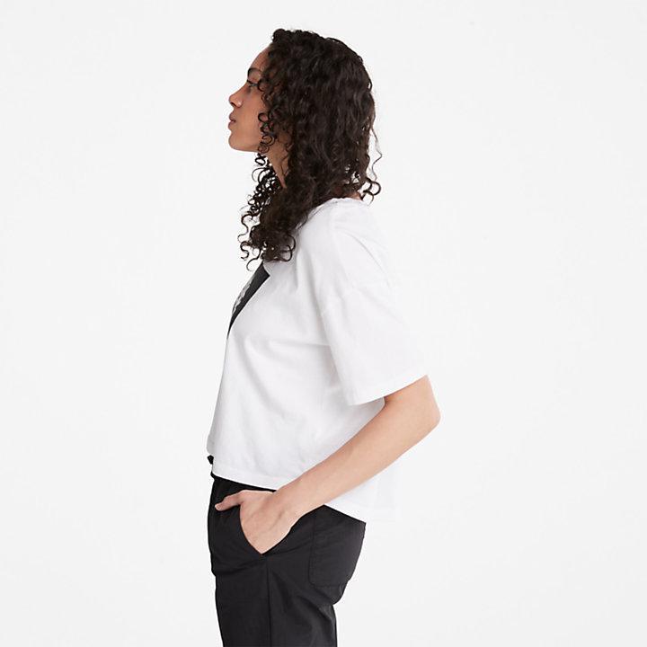 商品Timberland|Cropped Logo T-Shirt for Women in White,价格¥272,第6张图片详细描述