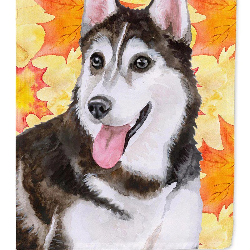 商品Caroline's Treasures|Siberian Husky #2 Fall Garden Flag 2-Sided 2-Ply,价格¥138,第1张图片