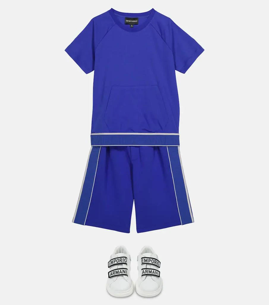 商品Emporio Armani|Stretch-cotton T-shirt and shorts set,价格¥1182,第2张图片详细描述