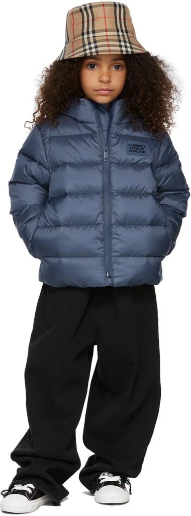 商品Burberry|Kids Blue Down Puffer Jacket,价格¥3201,第1张图片