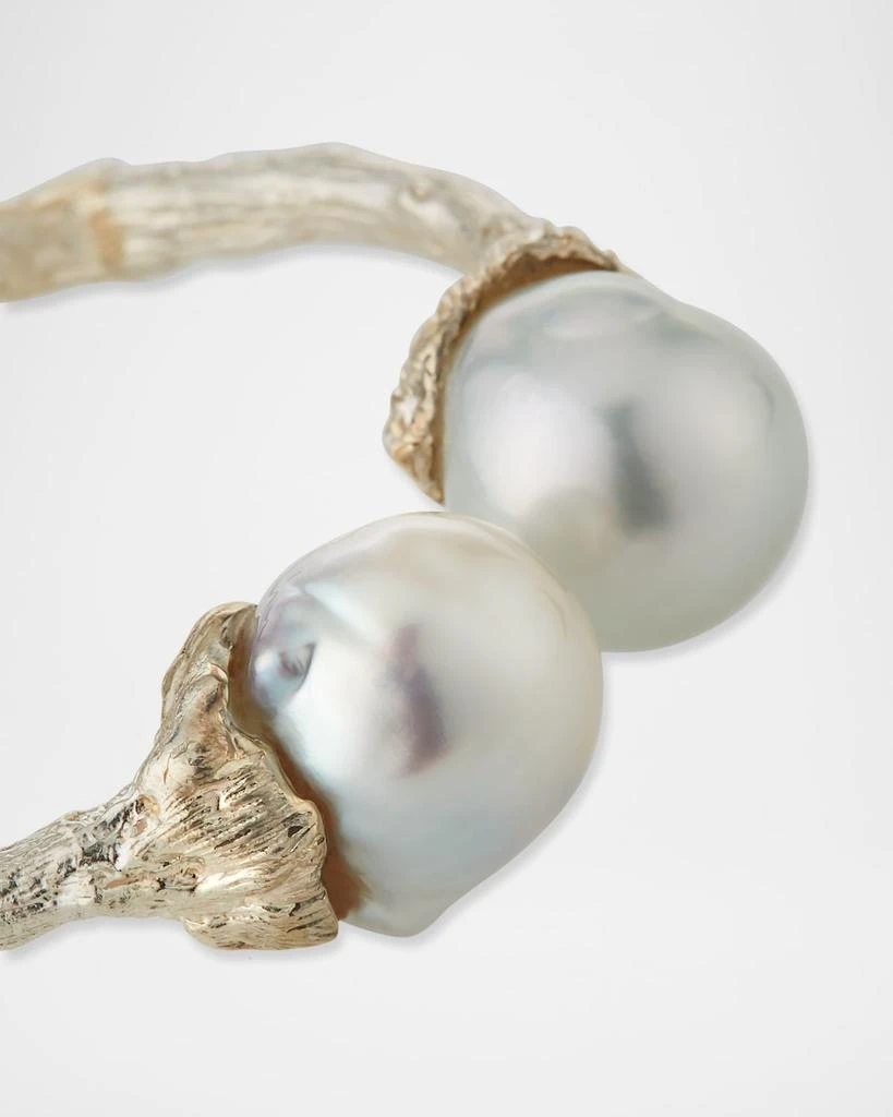 商品K Brunini|Large Twig 16mm Pearl Bangle,价格¥69365,第5张图片详细描述