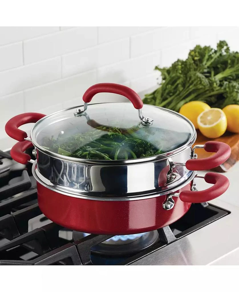 商品Rachael Ray|Create Delicious Enameled Aluminum Nonstick 3-Qt. Steam Set,价格¥481,第2张图片详细描述