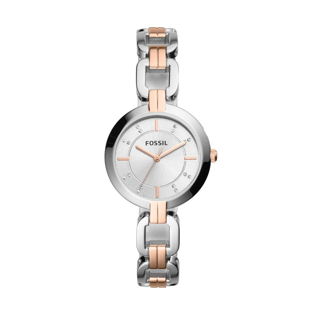 商品Fossil|Fossil Women's Kerrigan Three-Hand, Stainless Steel Watch,价格¥392,第1张图片