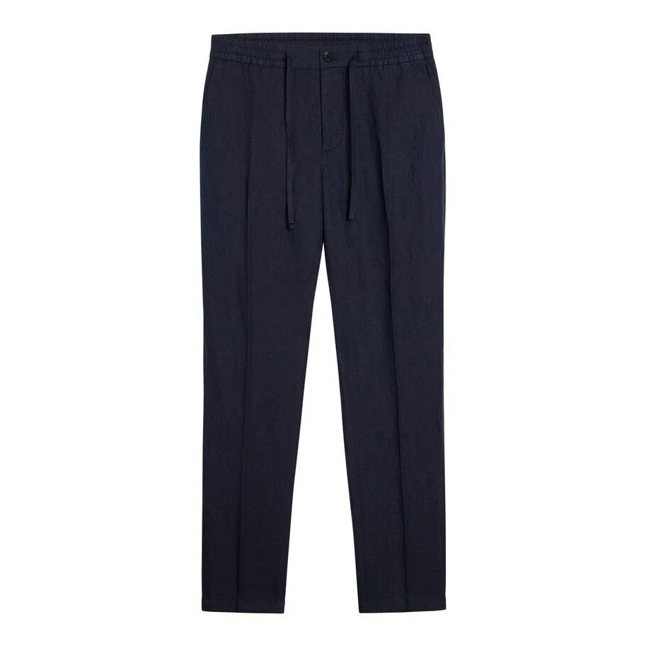 商品J. Lindeberg|J Lindeberg Sasha Drape Linen Pant Navy,价格¥604,第1张图片