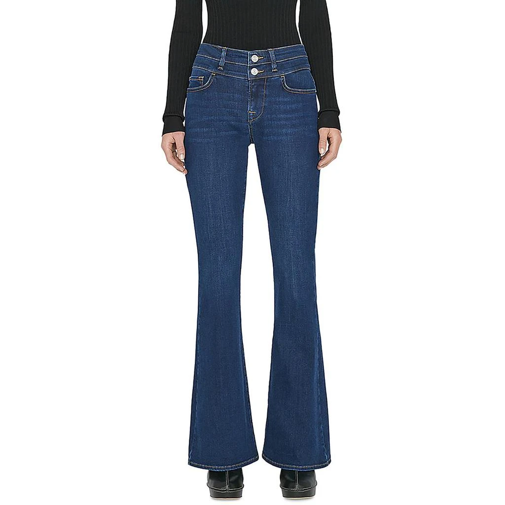 商品FRAME|FRAME Womens High Rise Solid Flared Jeans,价格¥248,第1张图片