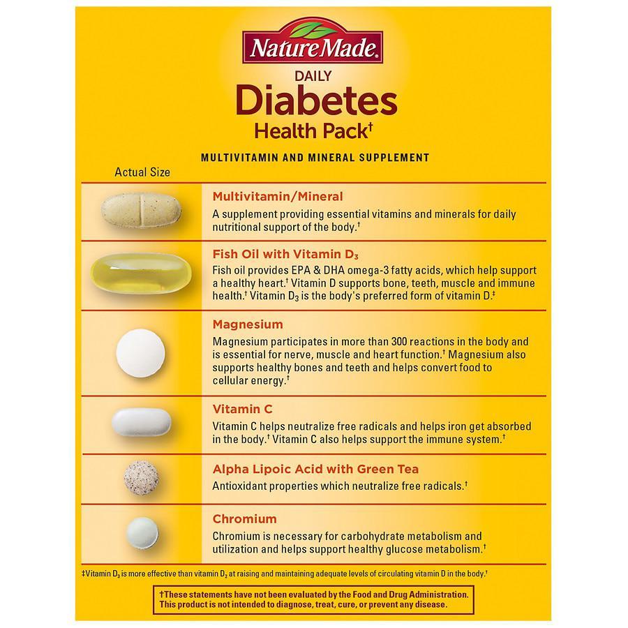 商品Nature Made|Daily Diabetes Health Pack,价格¥173,第4张图片详细描述