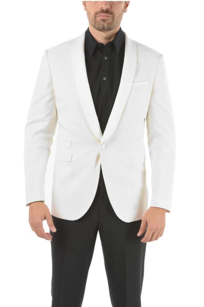 商品Neil Barrett|Neil Barrett Men's  White Other Materials Blazer,价格¥6995,第1张图片