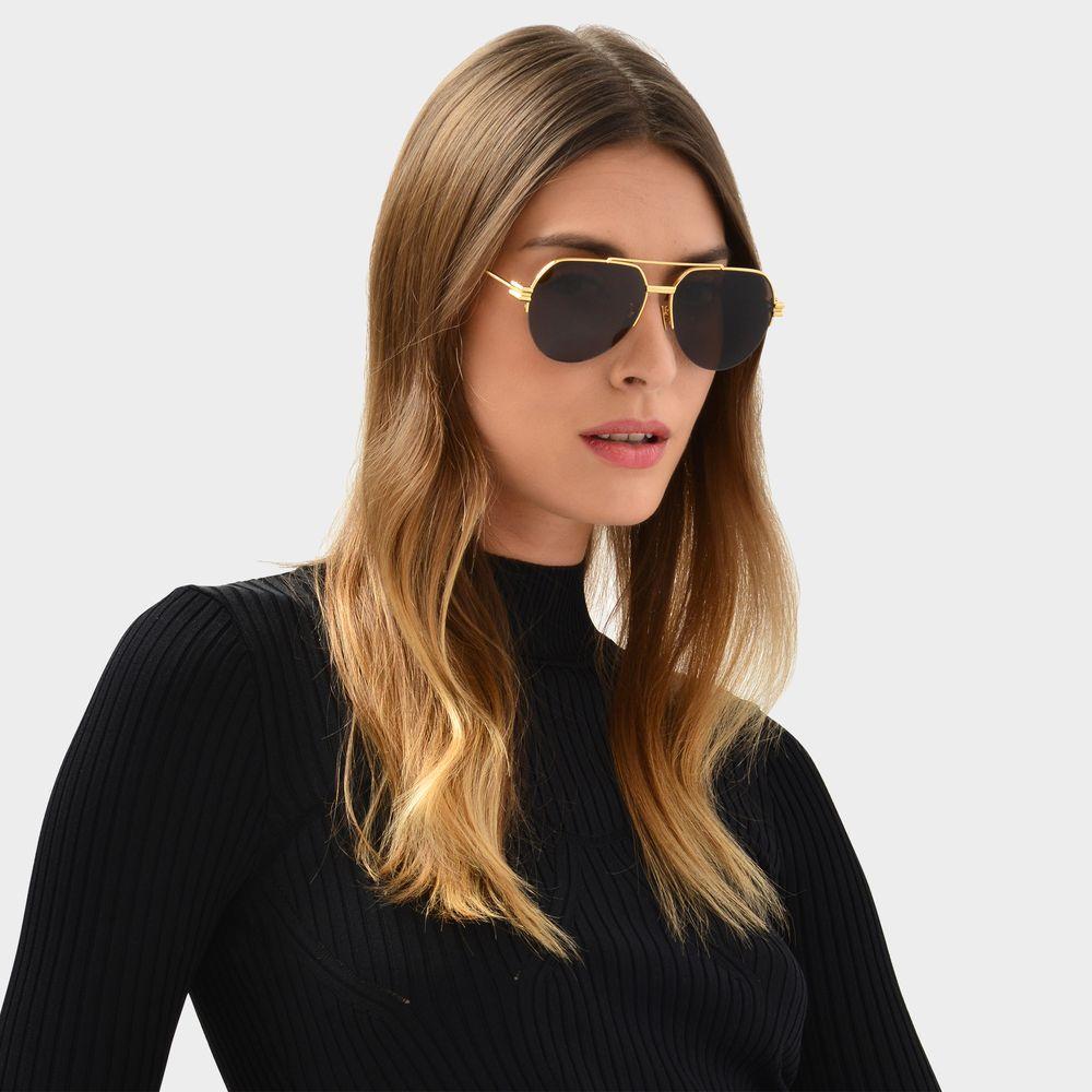 商品Bottega Veneta|Sunglasses In Gold Metal Bv1046S,价格¥2875,第4张图片详细描述