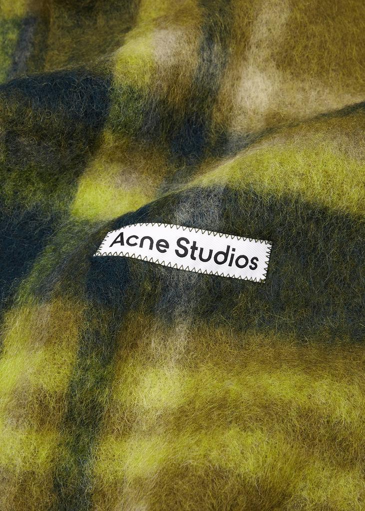商品Acne Studios|Vanna tartan alpaca-blend scarf,价格¥1833,第5张图片详细描述
