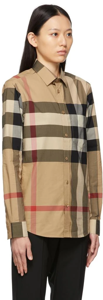 商品Burberry|驼色格纹衬衫,价格¥6038,第2张图片详细描述