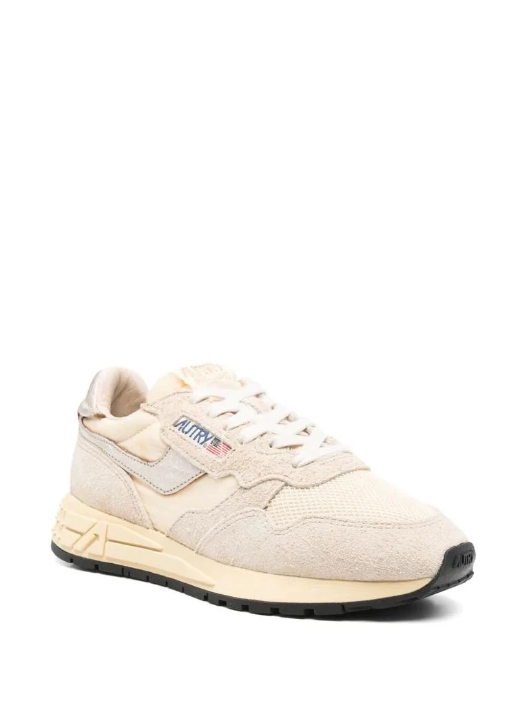 商品Autry|REELWIND LOW SNEAKERS IN NYLON SUEDE AND LEATHER COLOR ECRU AND PLATINUM,价格¥1599,第2张图片详细描述