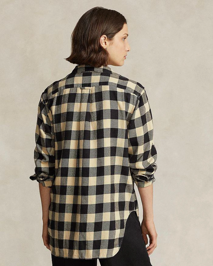 商品Ralph Lauren|Oversize Plaid Cotton Utility Shirt ,价格¥1273,第5张图片详细描述