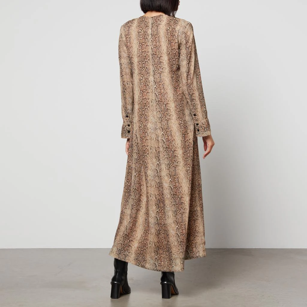 商品Ganni|Ganni Snake-Print Crepe Maxi Dress,价格¥594,第2张图片详细描述