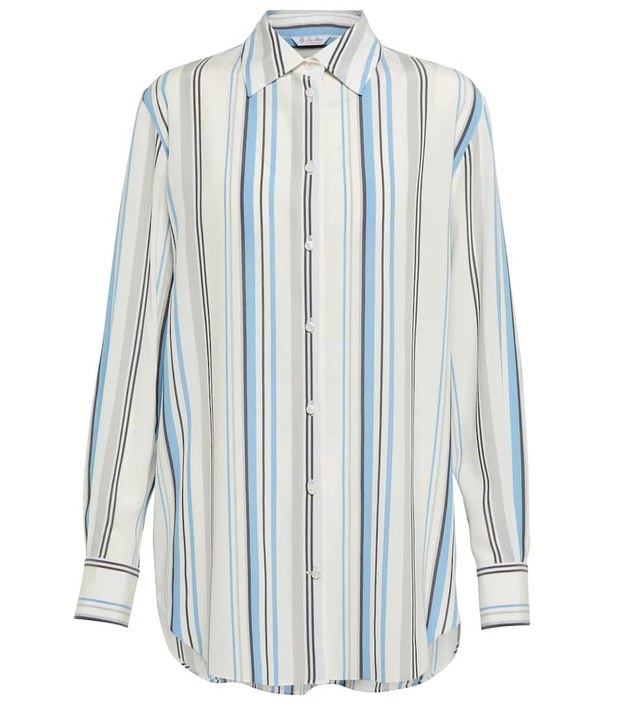商品Loro Piana|Idelle条纹真丝衬衫,价格¥15494,第1张图片