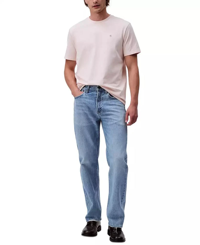 商品Calvin Klein|Men's Smooth Cotton Solid Crewneck T-Shirt,价格¥176,第2张图片详细描述