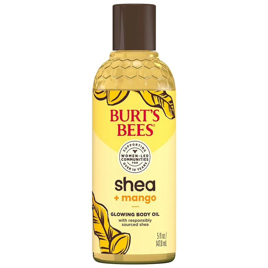 商品Burt's Bees|Glowing Body Oil, Natural Origin Skin Care Shea + Mango,价格¥87,第1张图片