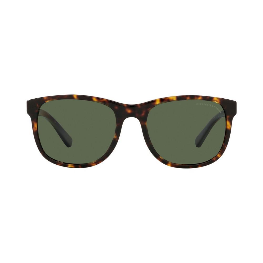商品Coach|Men's Polarized Sunglasses, HC8283U 55,价格¥1644,第4张图片详细描述
