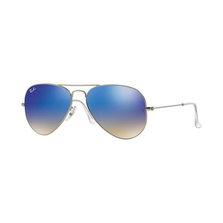 商品Ray-Ban|Sunglasses, RB3025 58 ORIGINAL AVIATOR GRADIENT MIRRORED墨镜,价格¥1333,第1张图片