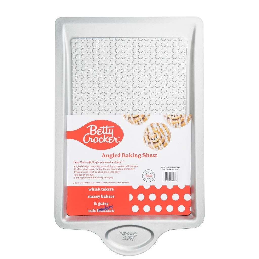 商品Betty Crocker|Carbon Steel Easy Slide 18.5 x 11.5 x 1 Inch Baking Sheet,价格¥144,第1张图片