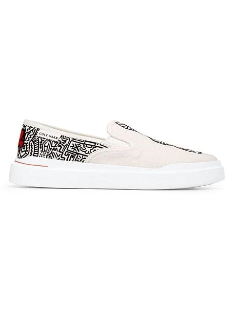 商品Cole Haan|Cole Haan x Keith Haring Slip-On Canvas Sneakers,价格¥382,第1张图片