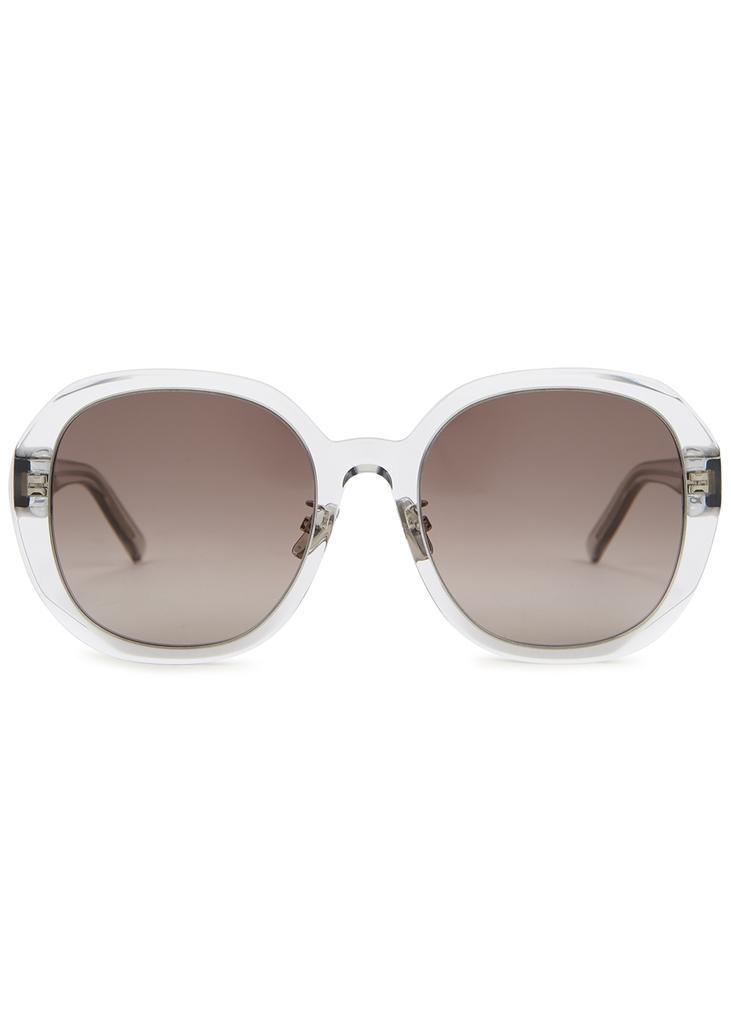 商品Givenchy|Black oversized round-frame sunglasses,价格¥1473,第4张图片详细描述