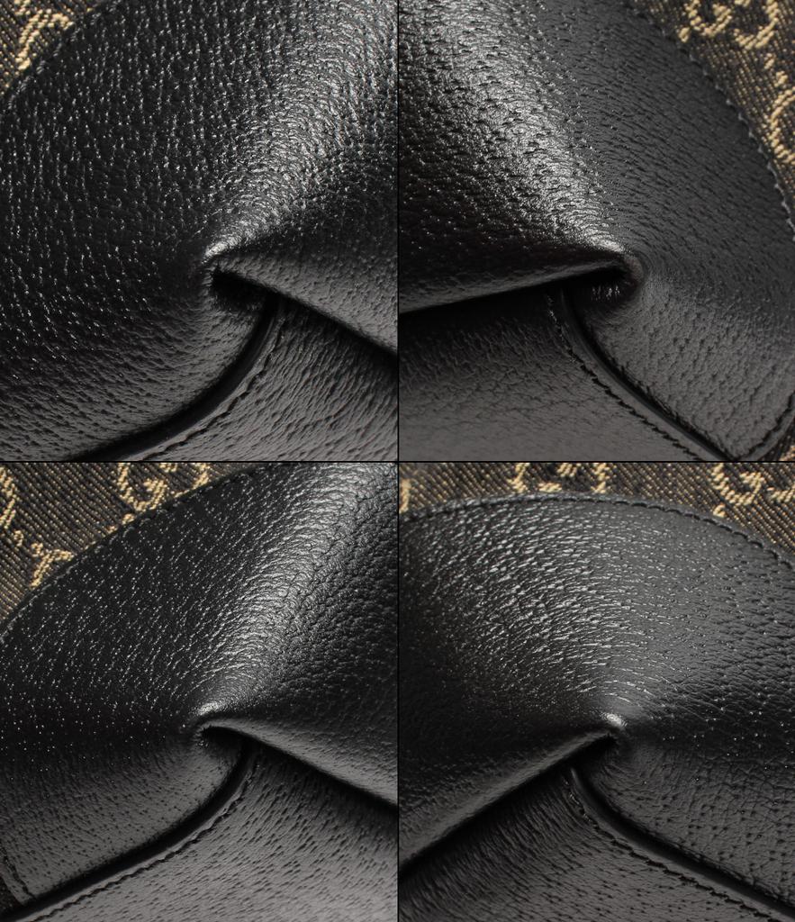 Gucci Black GG Coated Canvas Leather Medium Ophidia Tote Bag商品第9张图片规格展示