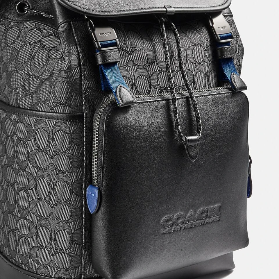 商品Coach|Coach League Leather and Canvas Backpack,价格¥3270,第4张图片详细描述