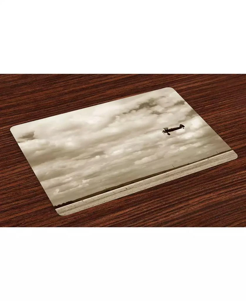 商品Ambesonne|Vintage-Like Airplane Place Mats, Set of 4,价格¥474,第1张图片