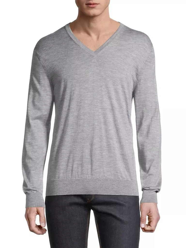 商品Zegna|Cashseta V-Neck Sweater,价格¥6974,第3张图片详细描述