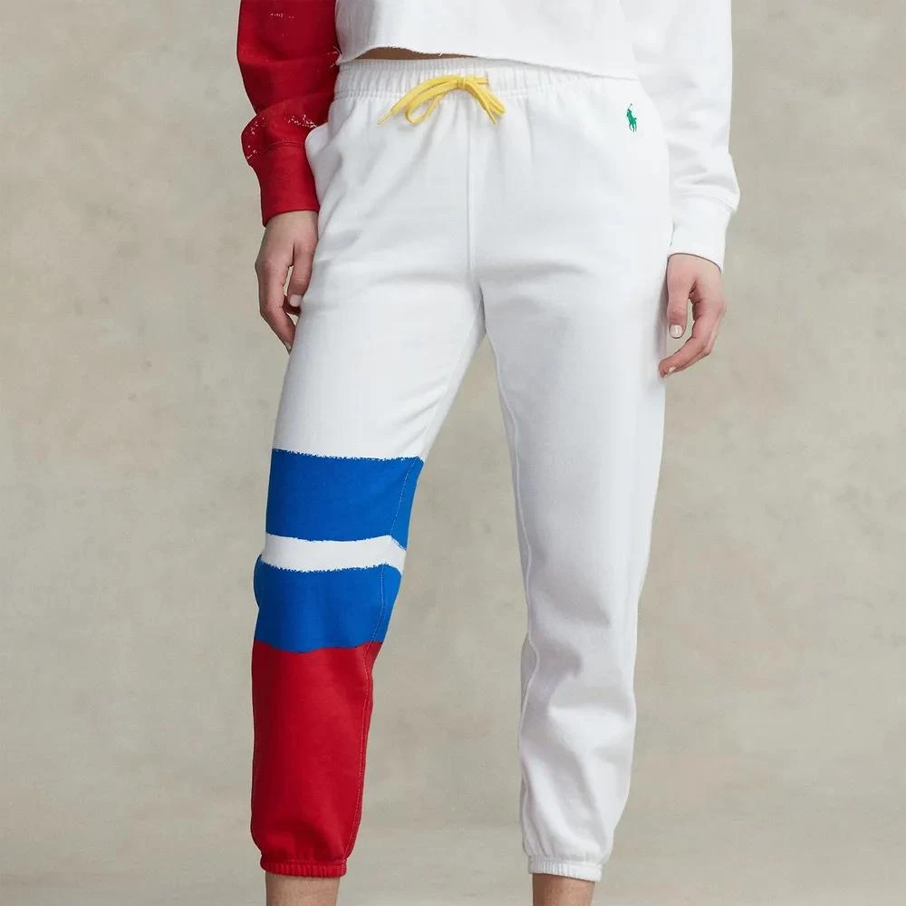 商品Ralph Lauren|Polo Ralph Lauren Cropped Cotton-Blend Jogging Bottoms,价格¥646,第4张图片详细描述