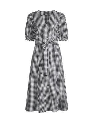 商品Tommy Hilfiger|Checked Belted Shirt Dress,价格¥320,第3张图片详细描述