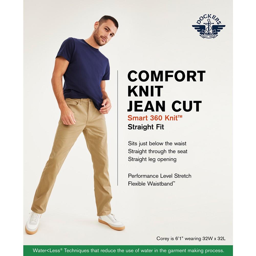 Men's Straight-Fit Comfort Knit Jean-Cut Pants商品第4张图片规格展示